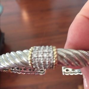 Judith Ripka SS Cuff bracelet